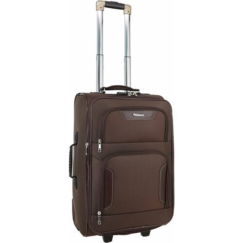 Купить Чемодан Rion+ 401BRW, 65 л, размер M, коричневый
Каркасный тексильный чемодан из...