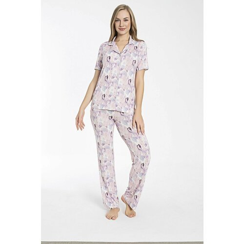 Купить Пижама CONFEO, размер XL, розовый, белый
Домашний комплект - брюки и рубашка - и...