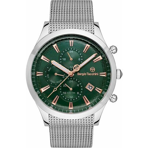 Купить Наручные часы SERGIO TACCHINI Archivio, серебряный, зеленый
Мужские часы. Коллек...