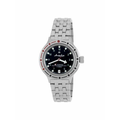 Купить Наручные часы Восток Амфибия 84382, серебряный, черный
Механизм механический "Во...