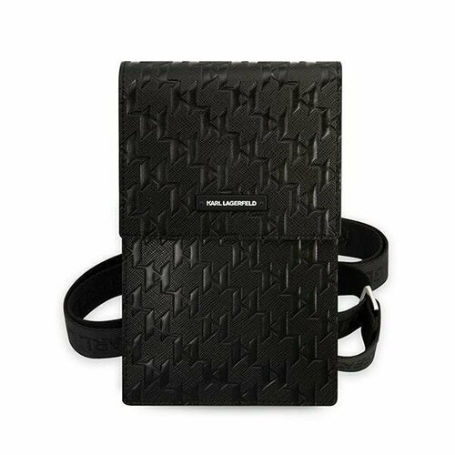 Купить Сумка для смартфонов Karl Lagerfeld Wallet Phone Bag PU Saffiano Monogram Black...