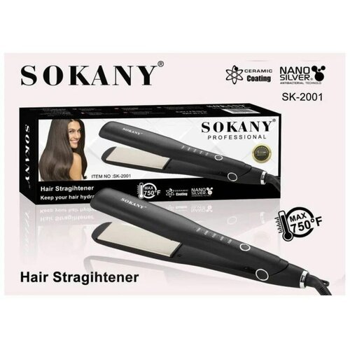 Купить Профессиональный выпрямитель/для волос/Sokany SK-2001/плавающие пластины/60вт/че...