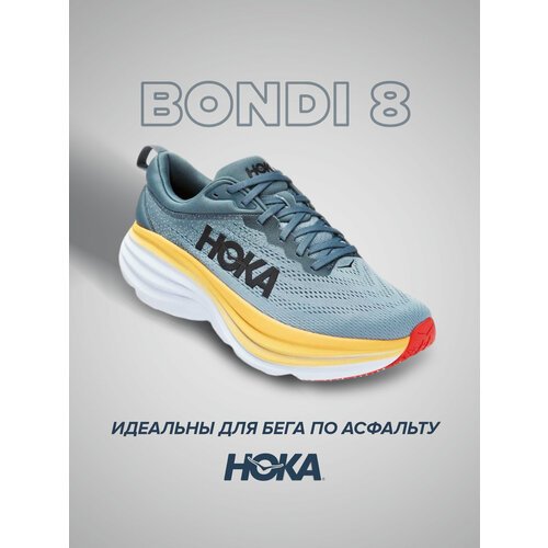 Купить Кроссовки HOKA Bondi 8, демисезон/лето, беговые, полнота 2E, размер US10EE/UK9.5...