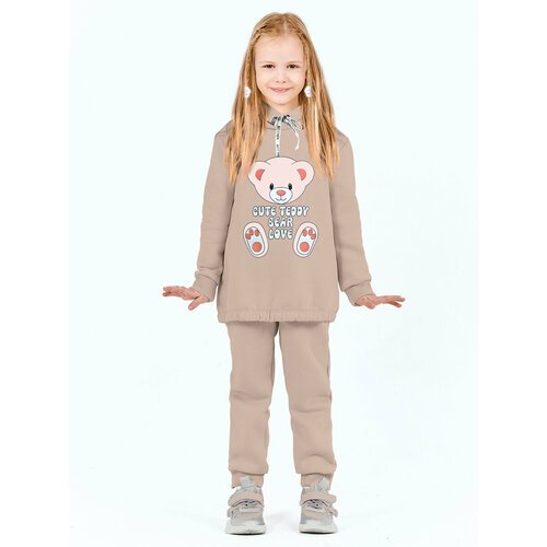 Купить Костюм KETMIN, размер 134, бежевый
Детский спортивный костюм с начесом для девоч...