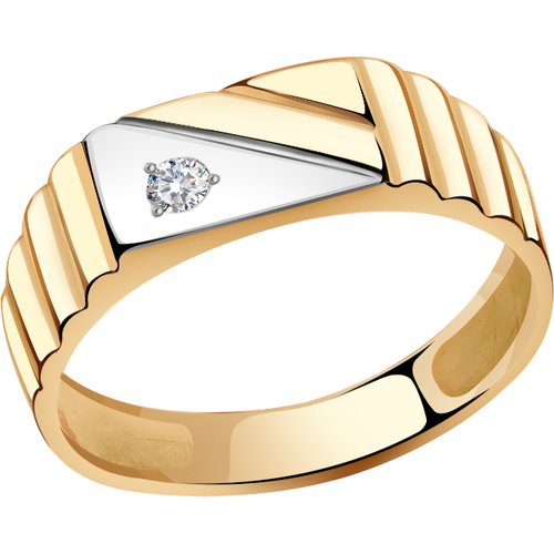 Купить Печатка Diamant online, золото, 585 проба, фианит, размер 20
<p>В нашем интернет...