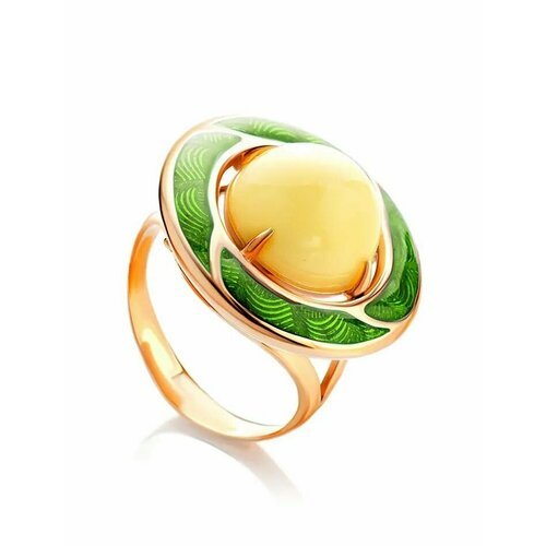Купить Кольцо, янтарь, безразмерное, белый, зеленый
Роскошное кольцо из , украшенное на...