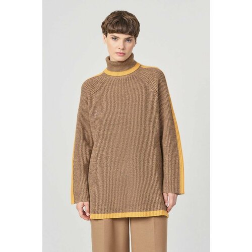 Купить Джемпер Baon, размер 48, коричневый
Удлинённый свитер с рукавами-реглан создан д...