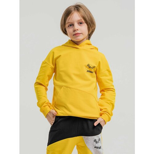 Купить Худи ИНОВО, размер 152, желтый
Стильное худи для мальчика с капюшоном изготовлен...