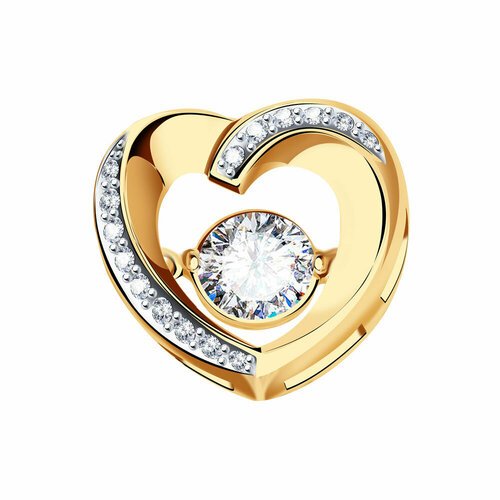 Купить Подвеска Diamant online, красное золото, 585 проба, фианит
<p>В нашем интернет м...