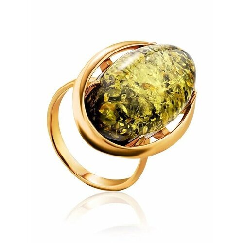 Купить Кольцо, янтарь, безразмерное, зеленый, золотой
Крупное элегантное кольцо из с ис...
