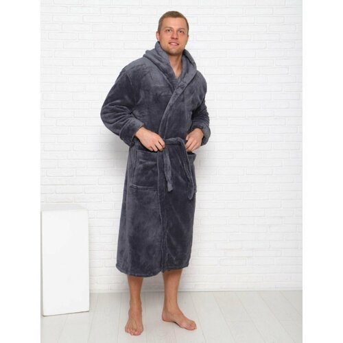 Купить Халат Бариз+, размер 58, серый
Очень теплый и комфортный мужской халат.<br>Ткань...