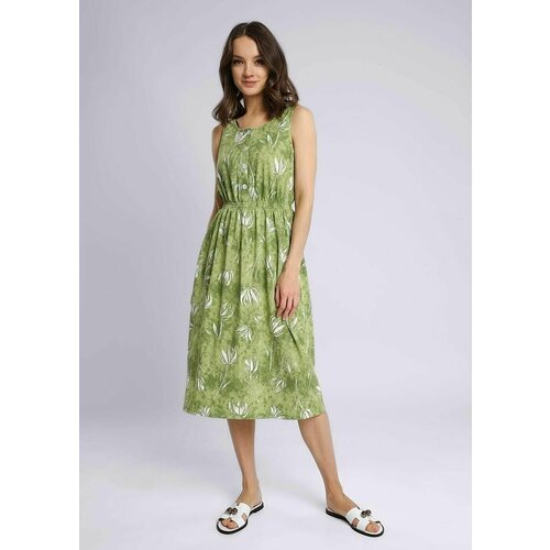 Купить Сарафан CLEVER, размер 46, зеленый
Женское платье из хлопкового набивного полотн...
