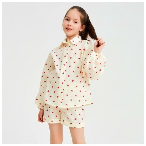 Купить Школьная блуза Minaku, размер 116, бежевый
Блузка для девочки MINAKU: Cotton Col...