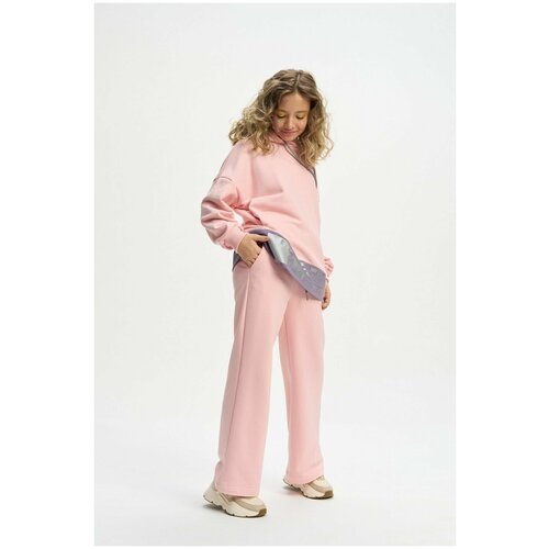Купить Брюки Шалуны, размер 34, 134, розовый
Стильные детские широкие брюки-палаццо - т...