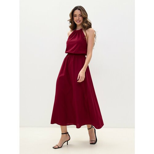 Купить Сарафан Ideline, размер 42, красный
Эффектное платье из смесового льна длины мак...