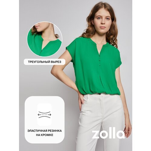 Купить Блуза Zolla, размер M, зеленый
Лёгкая женская блузка на резинке, выполненная в а...
