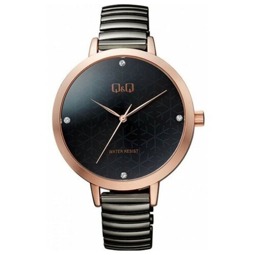 Купить Наручные часы Q&Q QB49-402, черный, золотой
Женские кварцевые наручные часы на с...
