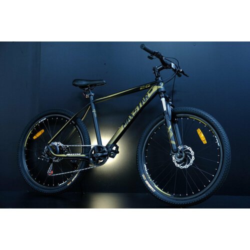 Купить Велосипед MAXSTAR 26" T900 Матовый Чёрный/Коричневый (26")
Материал рамы сталь<b...