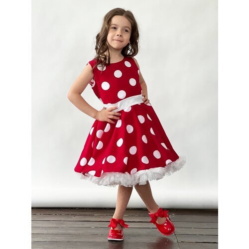 Купить Платье Бушон, размер 128, белый, красный
Платье для девочки нарядное бушон ST20,...