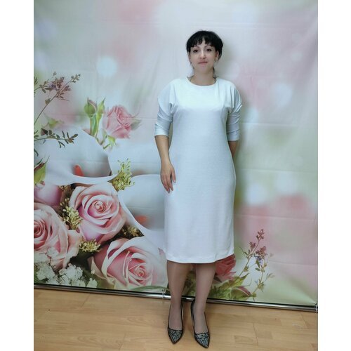 Купить Платье размер 52, белый
Платье с рукавом «летучая мышь» выглядят очень женственн...