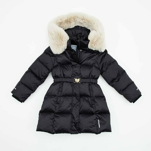 Купить Куртка КОТОФЕЙ, размер 152, черный
Зимнее пальто для девочки имеет приталенный с...