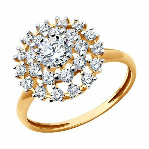 Купить Кольцо Diamant online, золото, 585 проба, фианит, размер 17, бесцветный
<p>В наш...