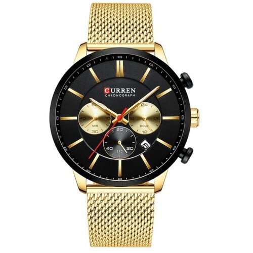 Купить Наручные часы CURREN, золотой
<ul><li>Мужские наручные часы-хронограф металличес...