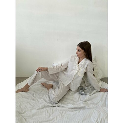 Купить Пижама IVUSHKAprint, размер 46, бежевый
Женская пижама из коллекции 2024 выполне...