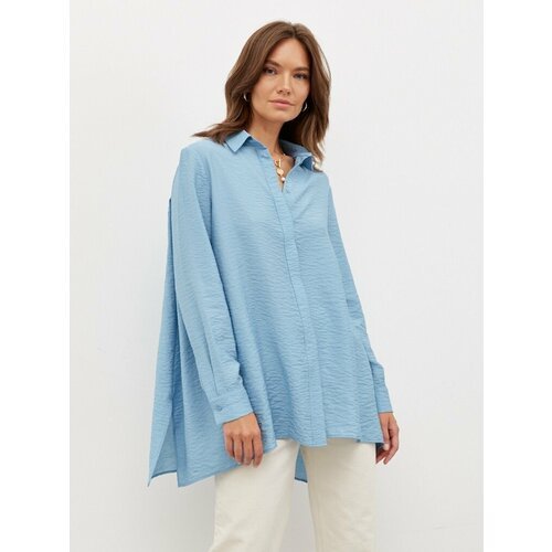 Купить Блуза TO BE ONE, размер 46, голубой
Рубашка женская с летящей спинкой оригинальн...