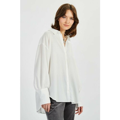 Купить Блуза Baon, размер 52, белый
Белая блузка женская офисного стиля Baon - незамени...