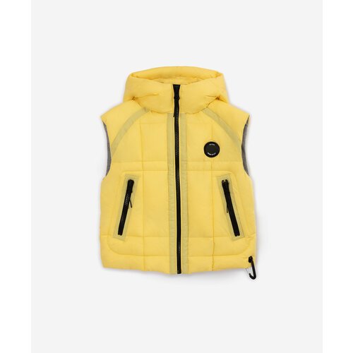 Купить Куртка Gulliver, размер 116, желтый
Модный желтый жилет на искусственном пуху не...