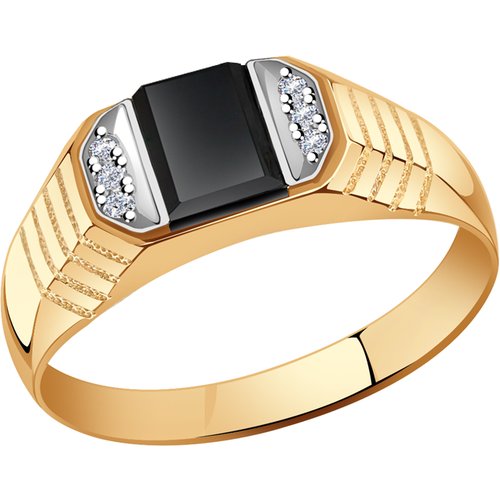 Купить Печатка Diamant online, золото, 585 проба, фианит, размер 20.5
<p>В нашем интерн...
