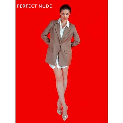 Купить Пиджак , размер 48, коричневый, бежевый
Женский пиджак оверсайз универсального н...