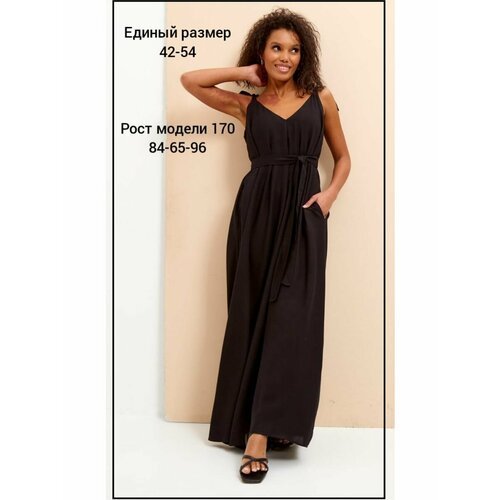 Купить Туника YolKa_Dress, размер ЕДИНЫЙ, черный
Сарафан в пол летний на завязках от Yo...