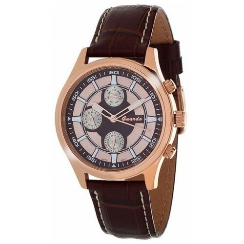 Купить Наручные часы Guardo, коричневый, золотой
Часы Guardo S00541A.8 коричневый сталь...
