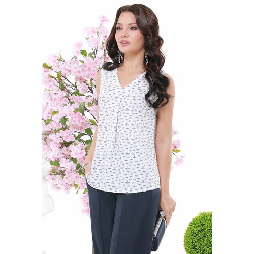 Купить Блуза DStrend, размер 54, белый
Длина:<br>44 размер - 68 см<br>46 размер - 68 см...