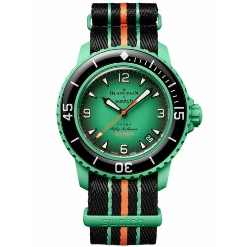 Купить Наручные часы swatch SO35I100, черный, зеленый
Часы Blancpain X Swatch воздают д...