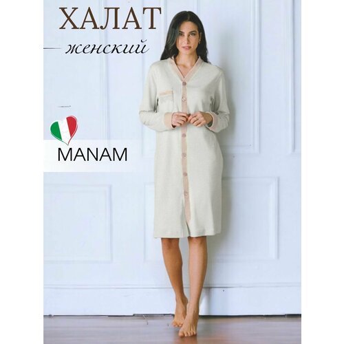 Купить Халат MANAM, размер 52, бежевый
Итальянские женские домашние халаты-это комфортн...