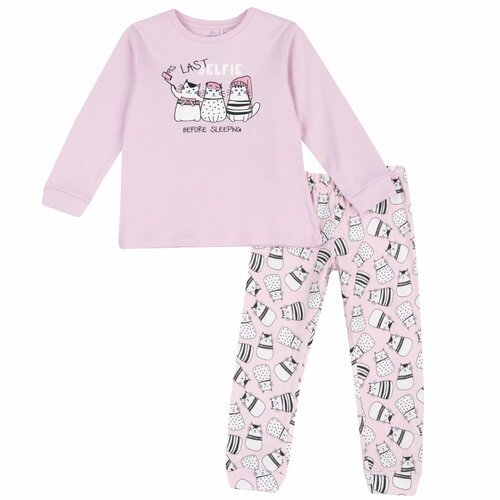 Купить Пижама Chicco, размер 98, розовый
Пижама с длинными рукавами выполнена из неэлас...