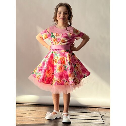 Купить Платье Бушон, размер 110-116, желтый, розовый
Платье для девочки нарядное бушон...