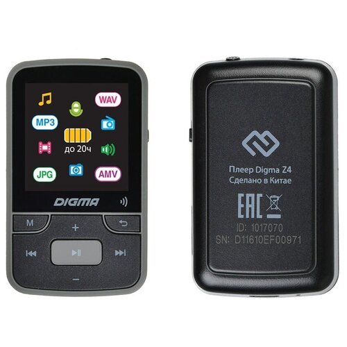 Купить Плеер Digma Flash Z4 Black
Компактный и функциональный MP3-плеер Digma Flash Z4...