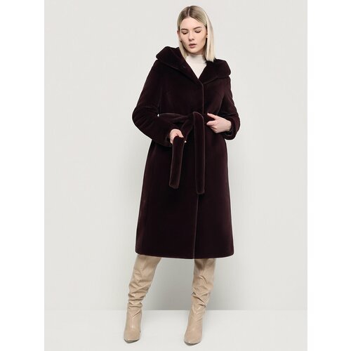 Купить Пальто ALEF, размер 52, фиолетовый
Шуба из эко меха под стриженную норку с капюш...