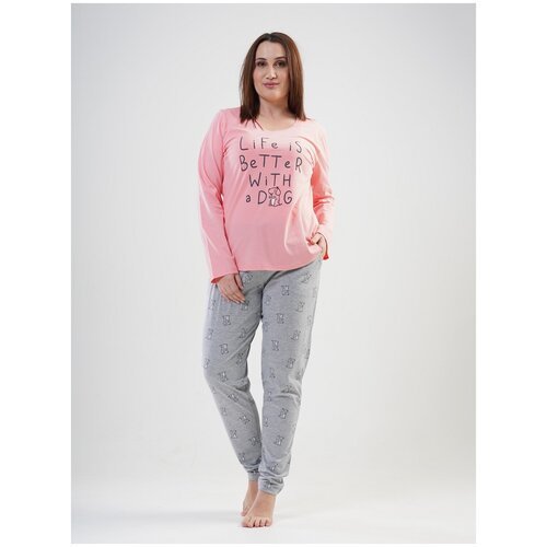 Купить Пижама Vienetta, размер 50-52, розовый
Свободный женский комплект одежды прямого...