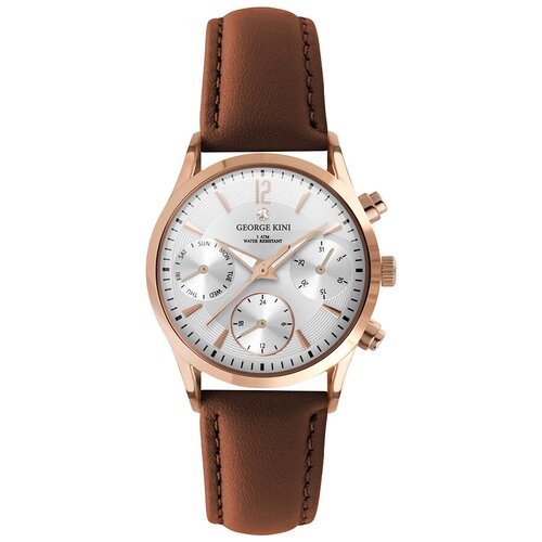 Купить Наручные часы GEORGE KINI Classic, белый
Кварцевый механизм ISA9238, мультифункц...