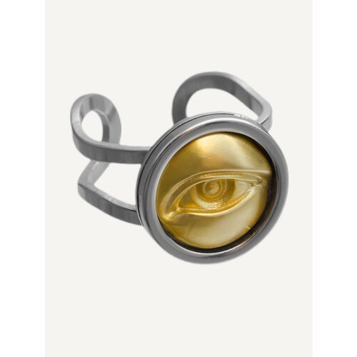 Купить Кольцо Maru, безразмерное, золотой
Кольцо с фрагментом женского глаза, будто вых...