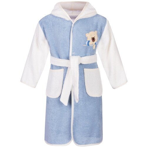 Купить Халат Sofi De MarkO, размер 4-6, голубой
Детский махровый халат Барни. Размер: н...