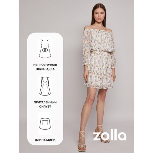 Купить Платье Zolla, размер XL, бежевый
Очаровательное белое женское платье с открытыми...