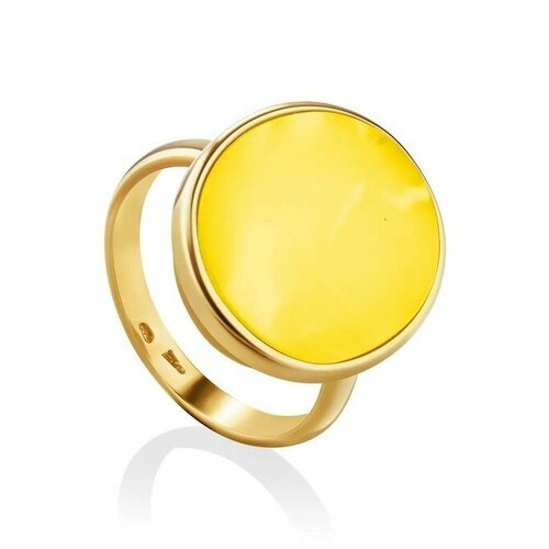 Купить Кольцо, янтарь, безразмерное, белый, золотой
Кольцо овальной формы из и ярко-мед...