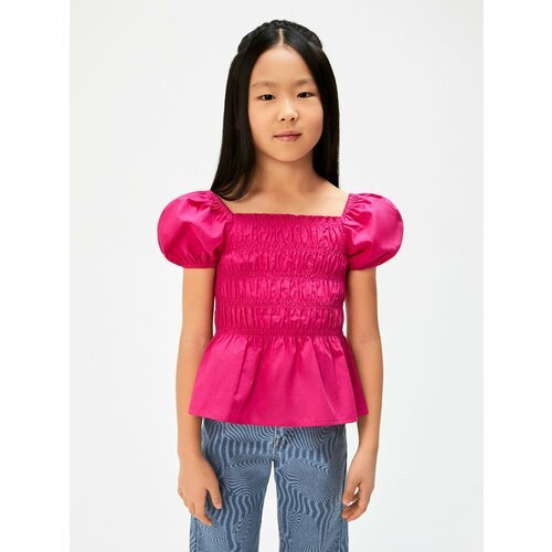 Купить Блуза Acoola, размер 110, фуксия
Лёгкая блузка с рукавами-фонариками для девочки...
