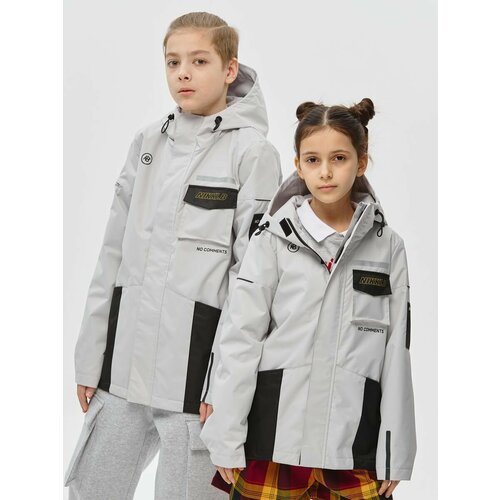 Купить Ветровка NIkki Bambino, размер 170, серый
Детская куртка на подкладке из флиса п...